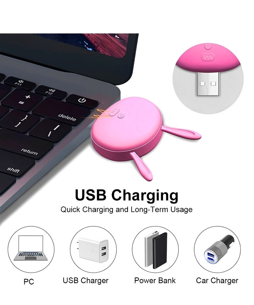  Estimulador de Mamilos e Clitóris com Vibração e Controle USB